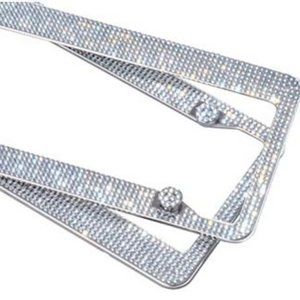 FLAPI Set of 2 Luxury Stainless Steel License Plate Frames